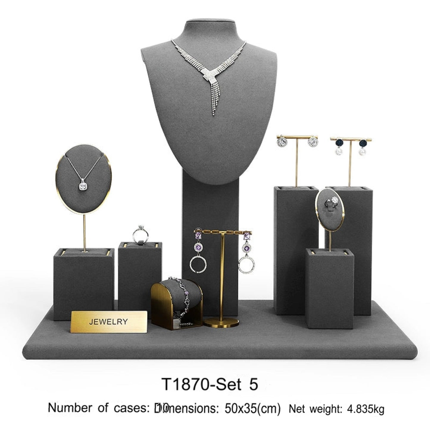 Jewellery display, rings, earrings, necklaces, portrait stands, window jewellery displays, props, jewelry display