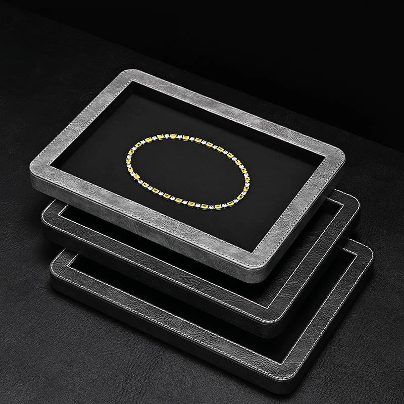 Round Corner Jewelry Display Tray, Rings, Earrings, Necklaces, Watches, Bracelets, Display Plates