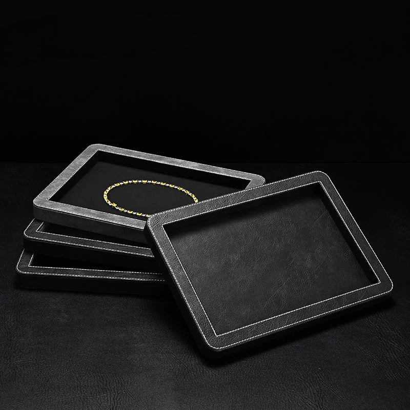 Round Corner Jewelry Display Tray, Rings, Earrings, Necklaces, Watches, Bracelets, Display Plates
