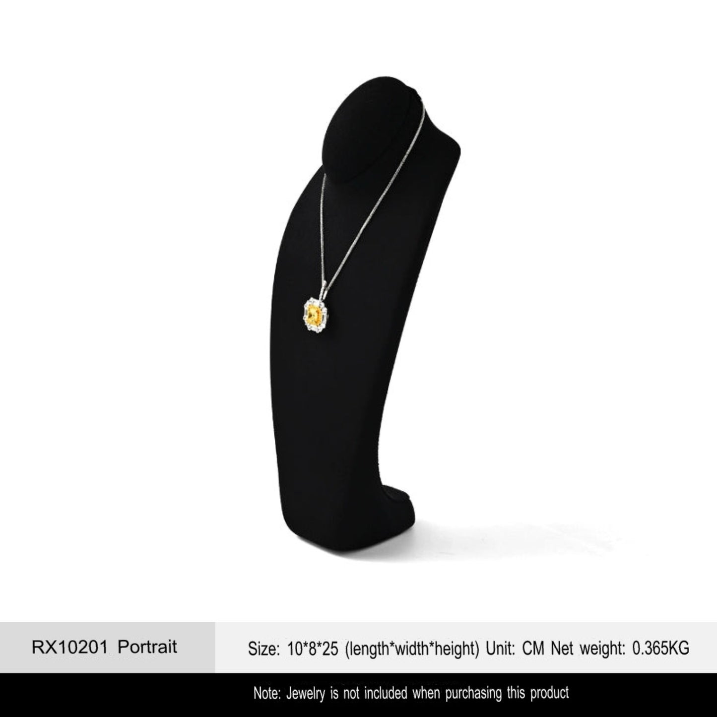 Microfiber necklace portrait frame designer high-end necklace frame portrait neck display props