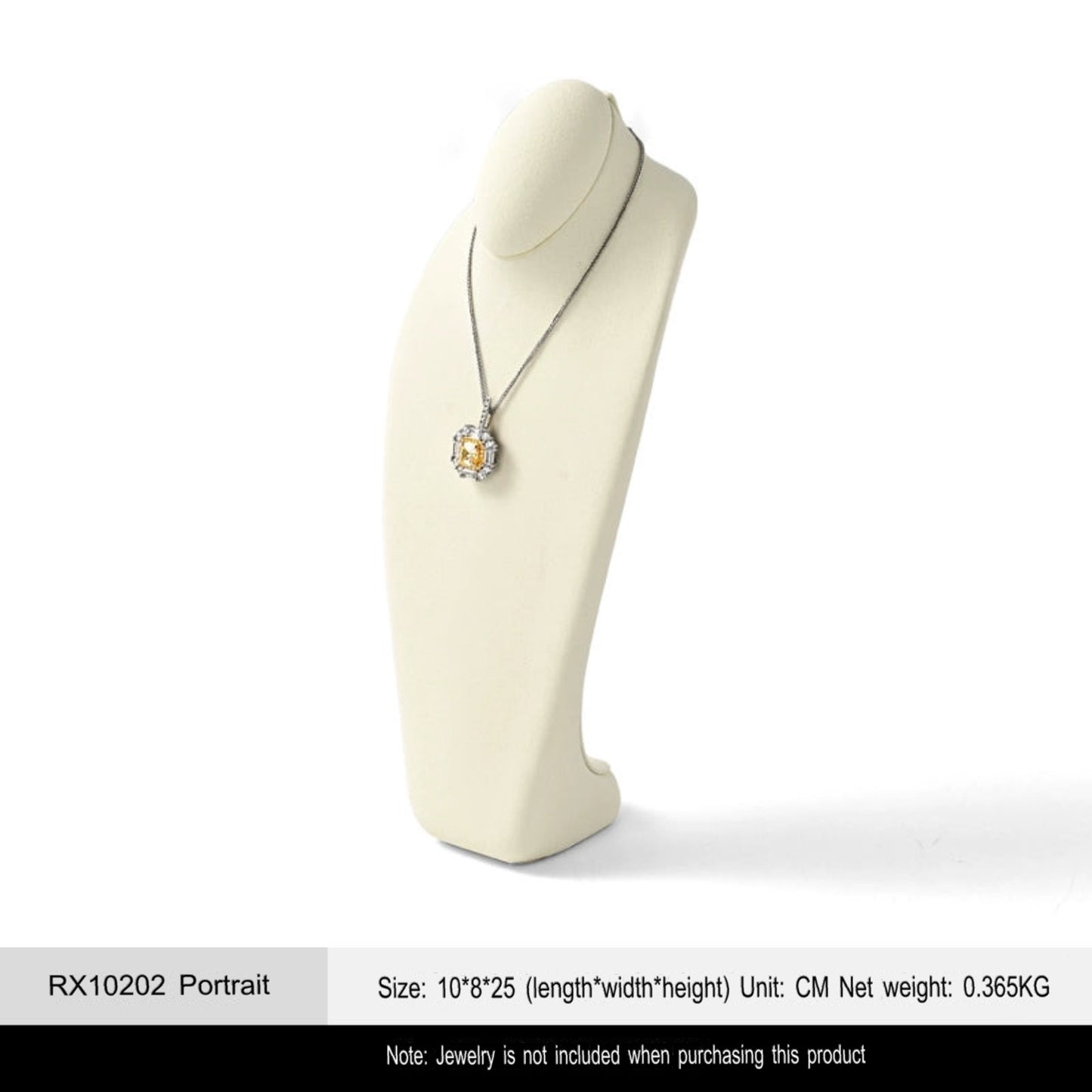 Microfiber necklace portrait frame designer high-end necklace frame portrait neck display props