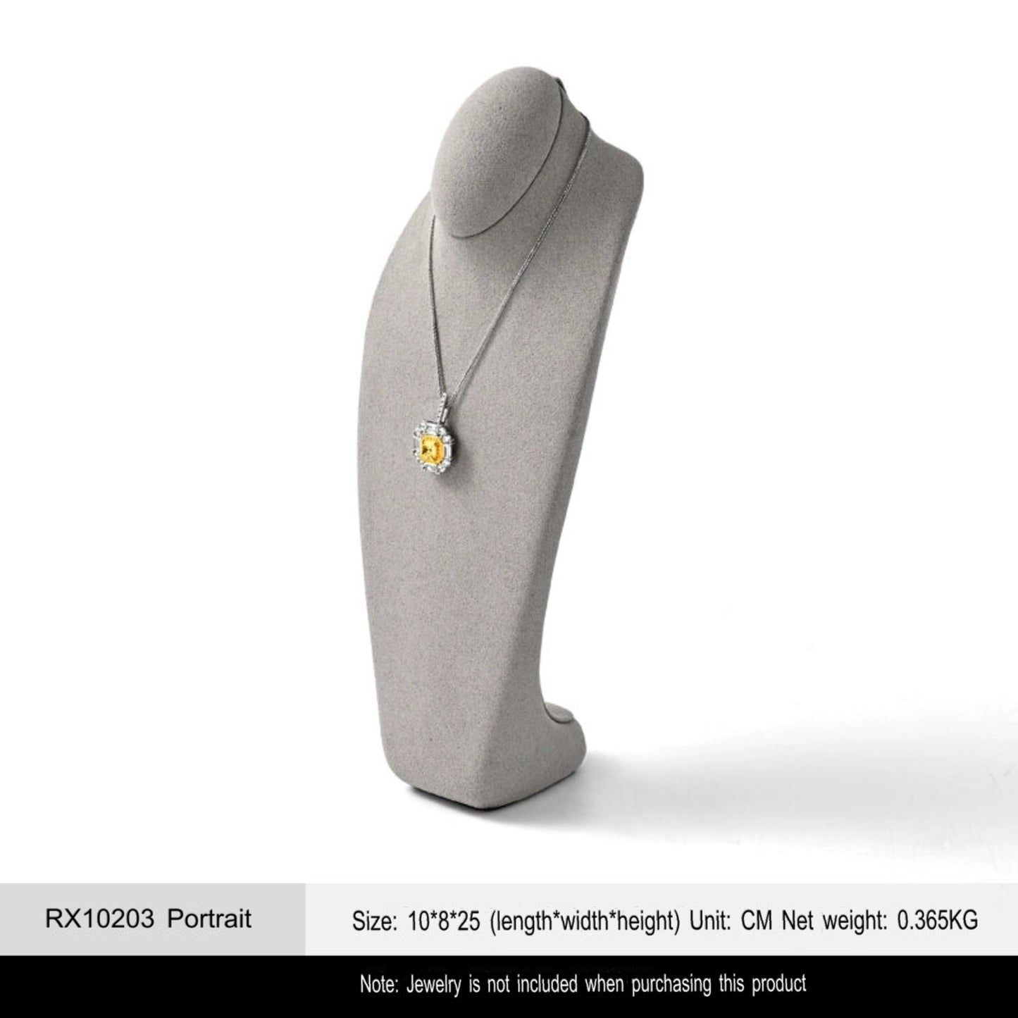 Microfiber necklace portrait frame designer high-end necklace frame portrait neck display props