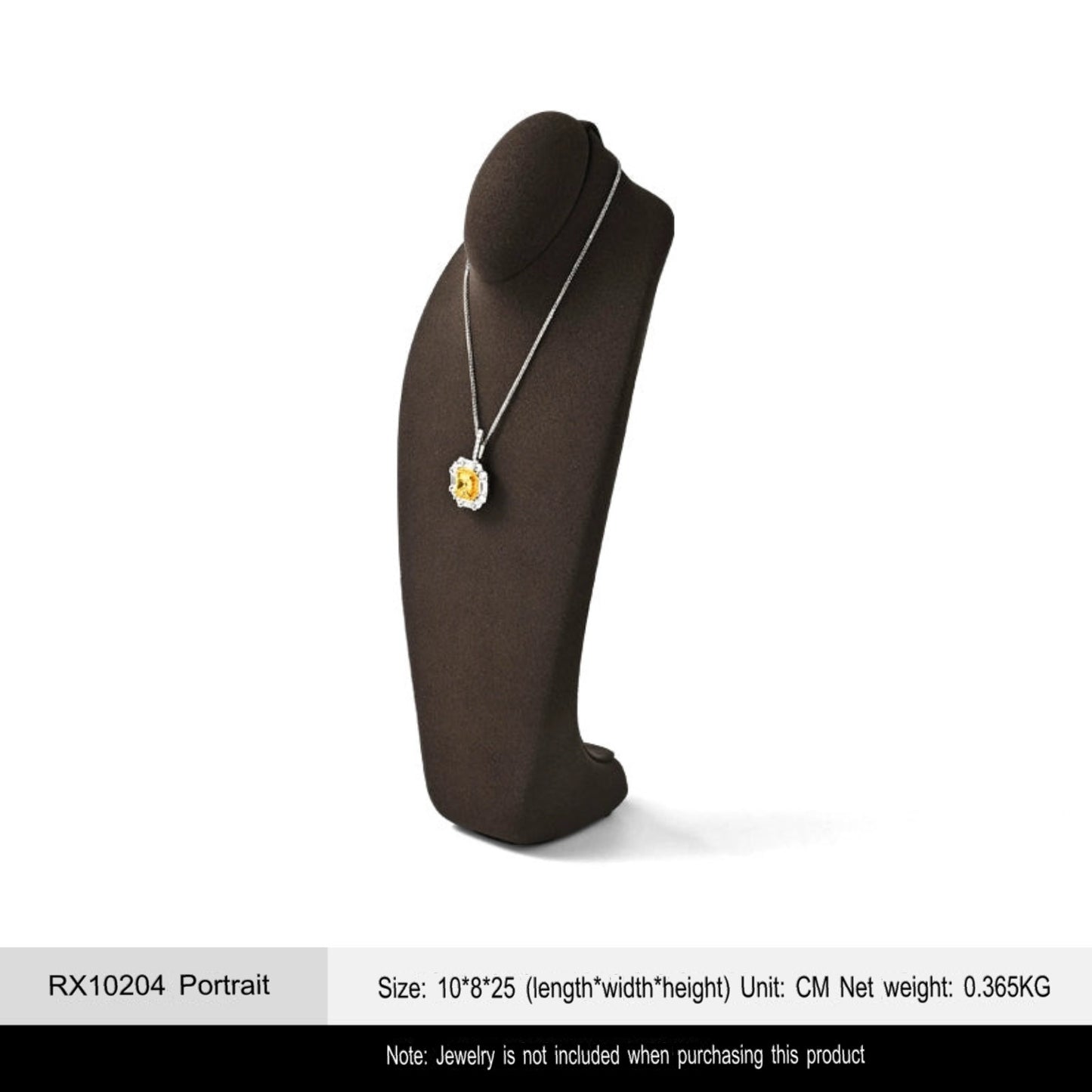 Microfiber necklace portrait frame designer high-end necklace frame portrait neck display props