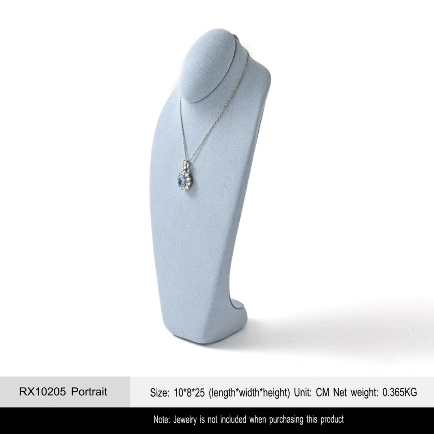 Microfiber necklace portrait frame designer high-end necklace frame portrait neck display props