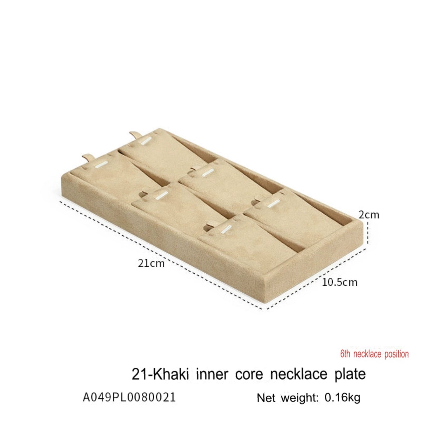 High-grade flannel jewelry tray, ring necklace, earrings, bracelets, multi-functional display plate, display plate, jewelry watch tray