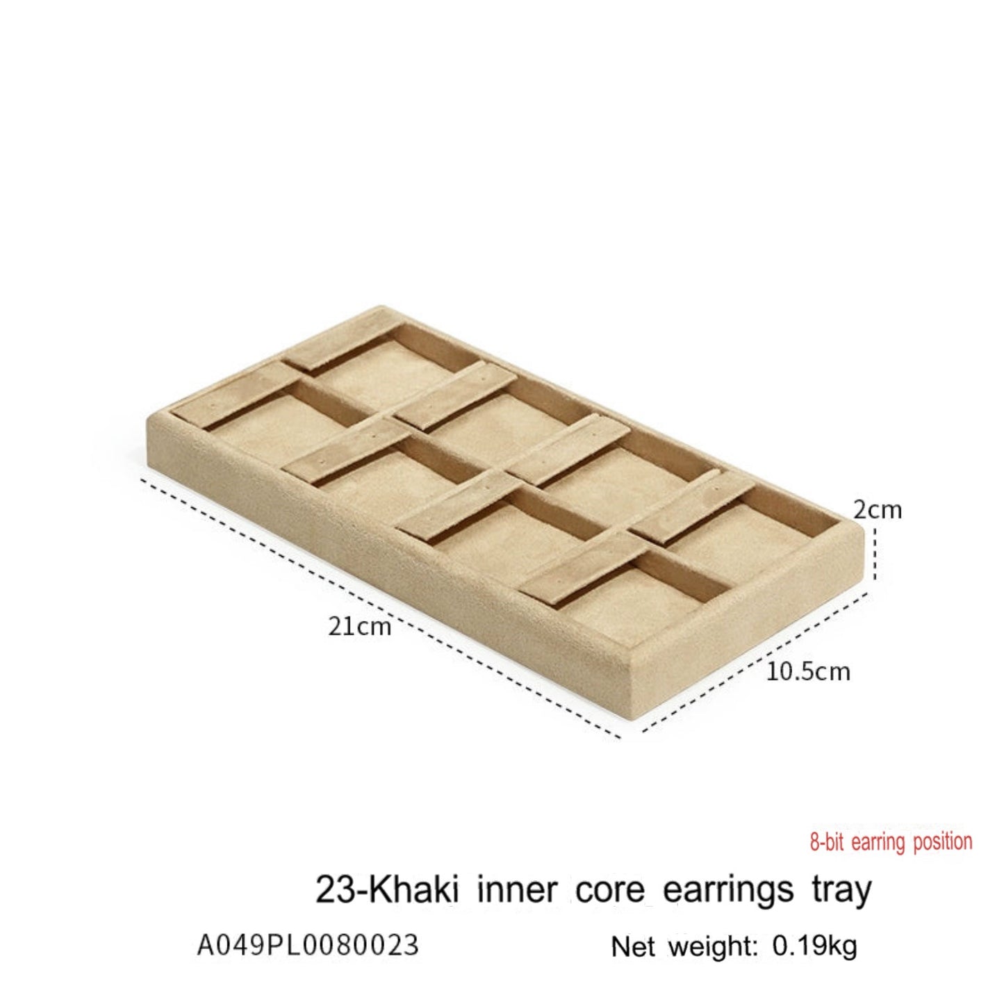 High-grade flannel jewelry tray, ring necklace, earrings, bracelets, multi-functional display plate, display plate, jewelry watch tray