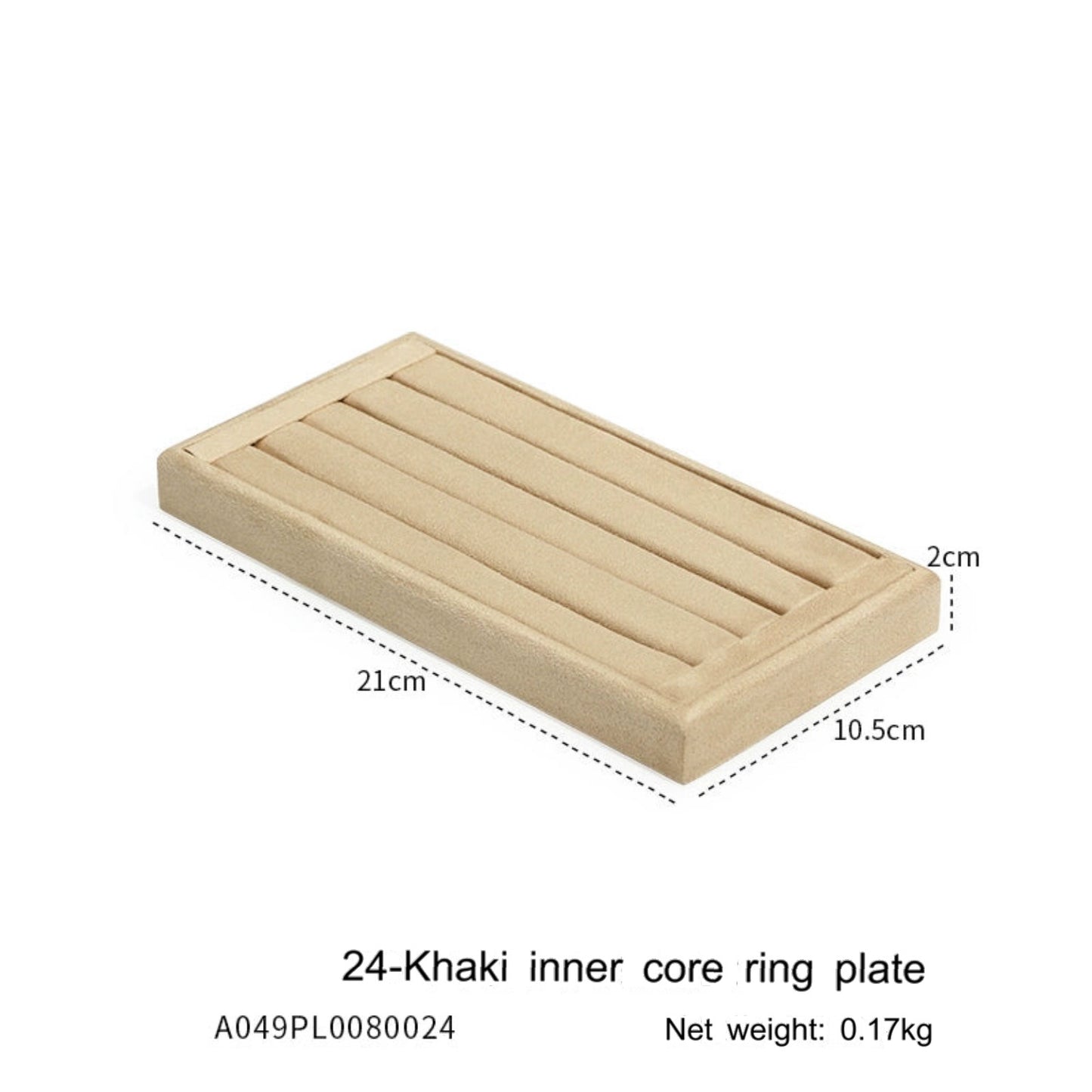 High-grade flannel jewelry tray, ring necklace, earrings, bracelets, multi-functional display plate, display plate, jewelry watch tray