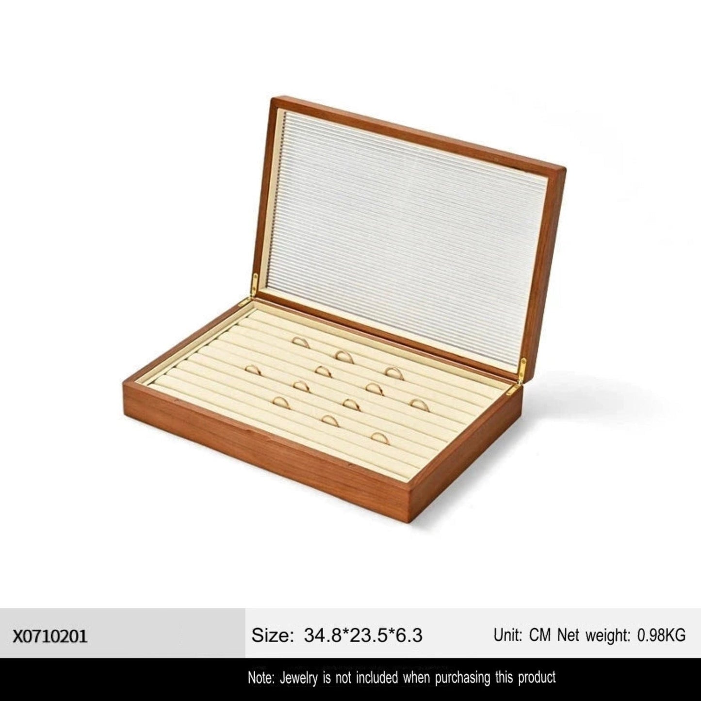 Solid wood jewelry storage box high-end necklace ring earrings bracelet bracelet box jewelry jewelry box