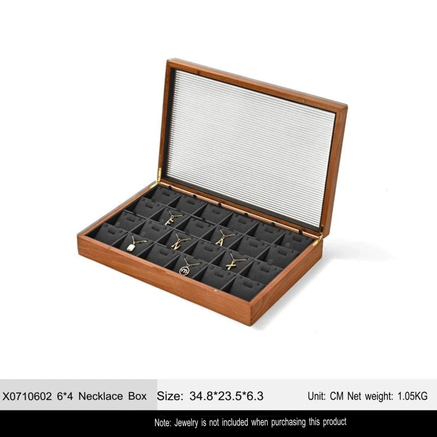 Solid wood jewelry storage box high-end necklace ring earrings bracelet bracelet box jewelry jewelry box