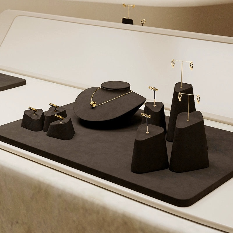 High-end jewelry display props, rings, earrings, necklace display, counter display, jewelry display stand