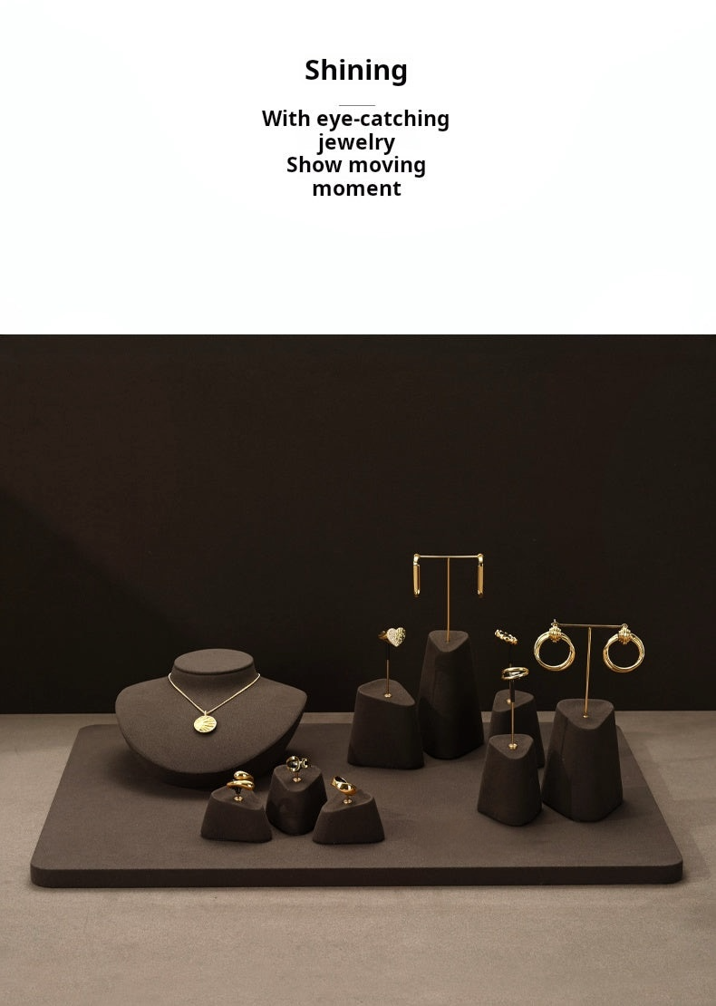 High-end jewelry display props, rings, earrings, necklace display, counter display, jewelry display stand