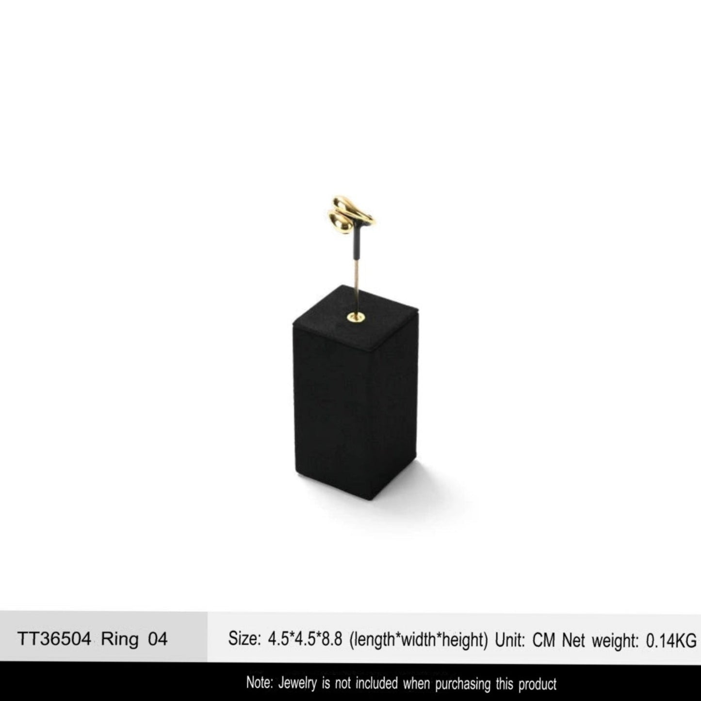 Luxury jewelry display props, high-end metal microfiber necklace, ring counter, jewelry display rack