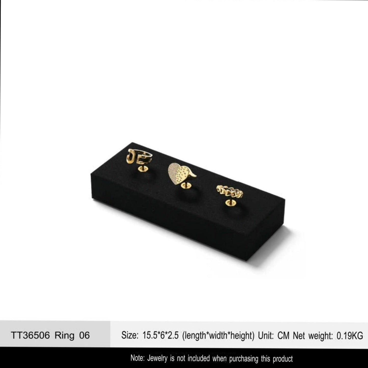 Luxury jewelry display props, high-end metal microfiber necklace, ring counter, jewelry display rack