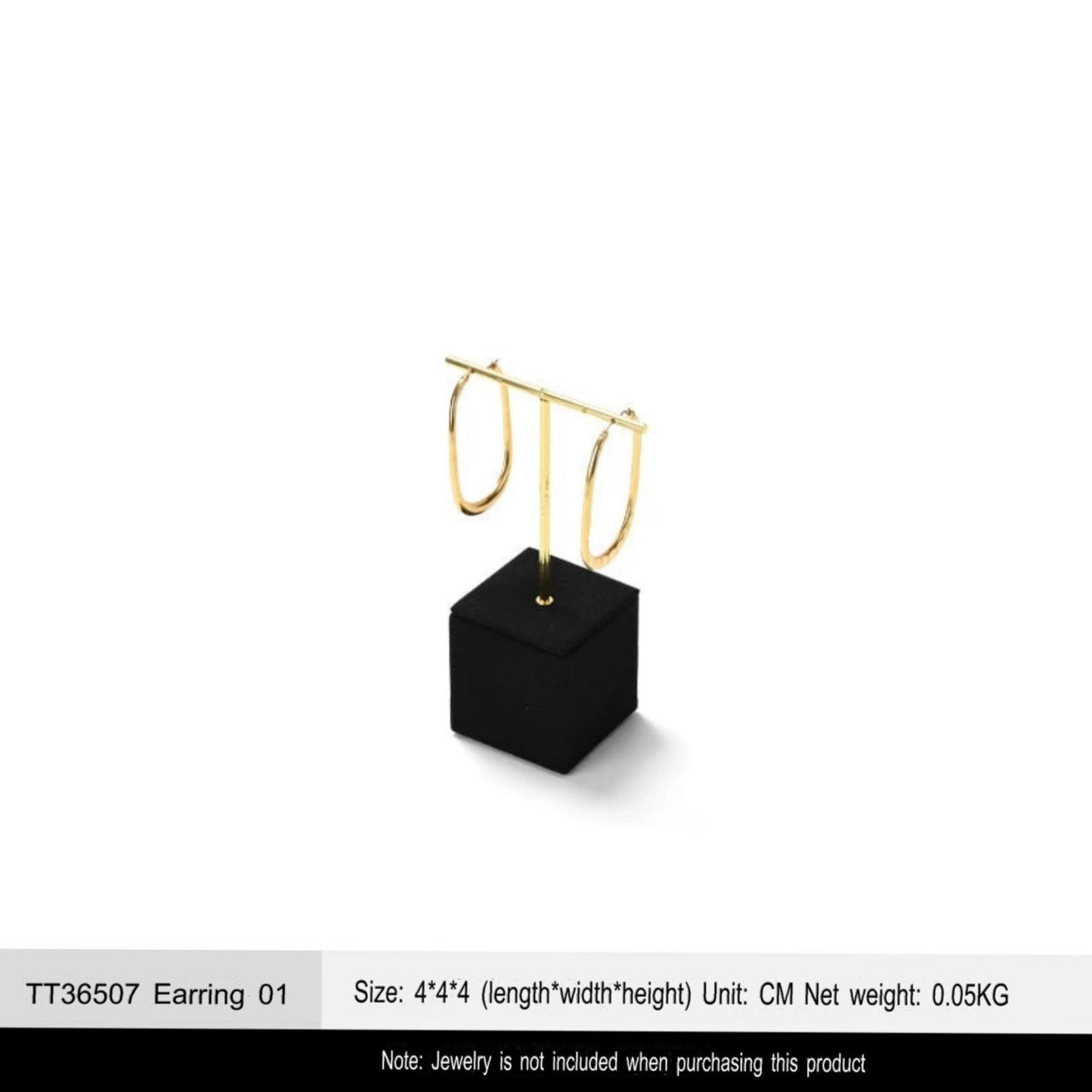 Luxury jewelry display props, high-end metal microfiber necklace, ring counter, jewelry display rack