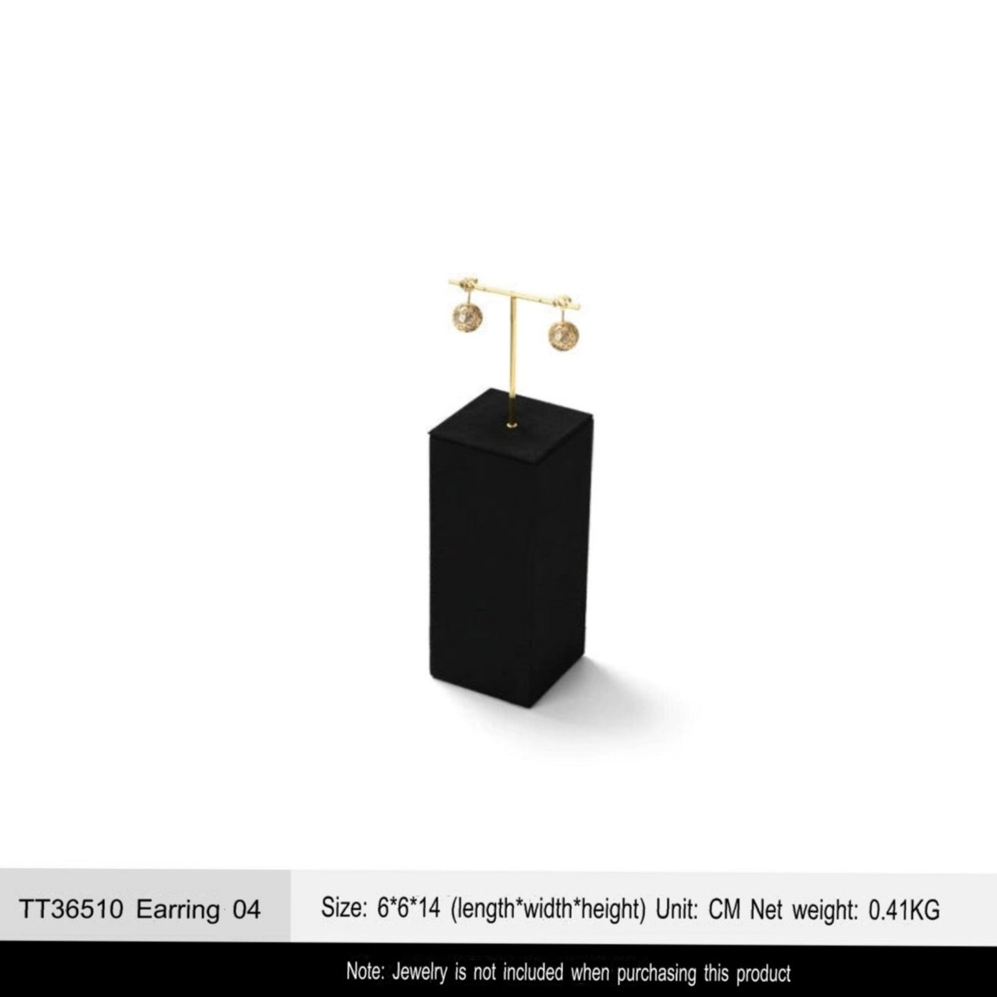 Luxury jewelry display props, high-end metal microfiber necklace, ring counter, jewelry display rack