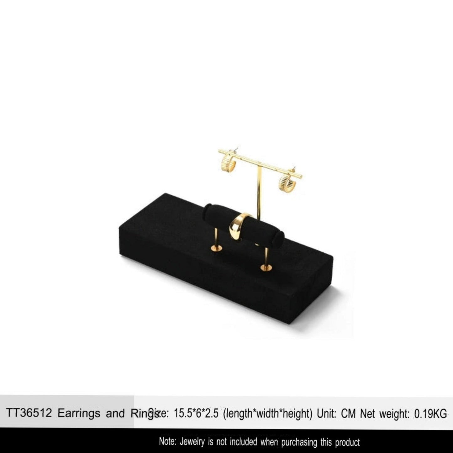 Luxury jewelry display props, high-end metal microfiber necklace, ring counter, jewelry display rack