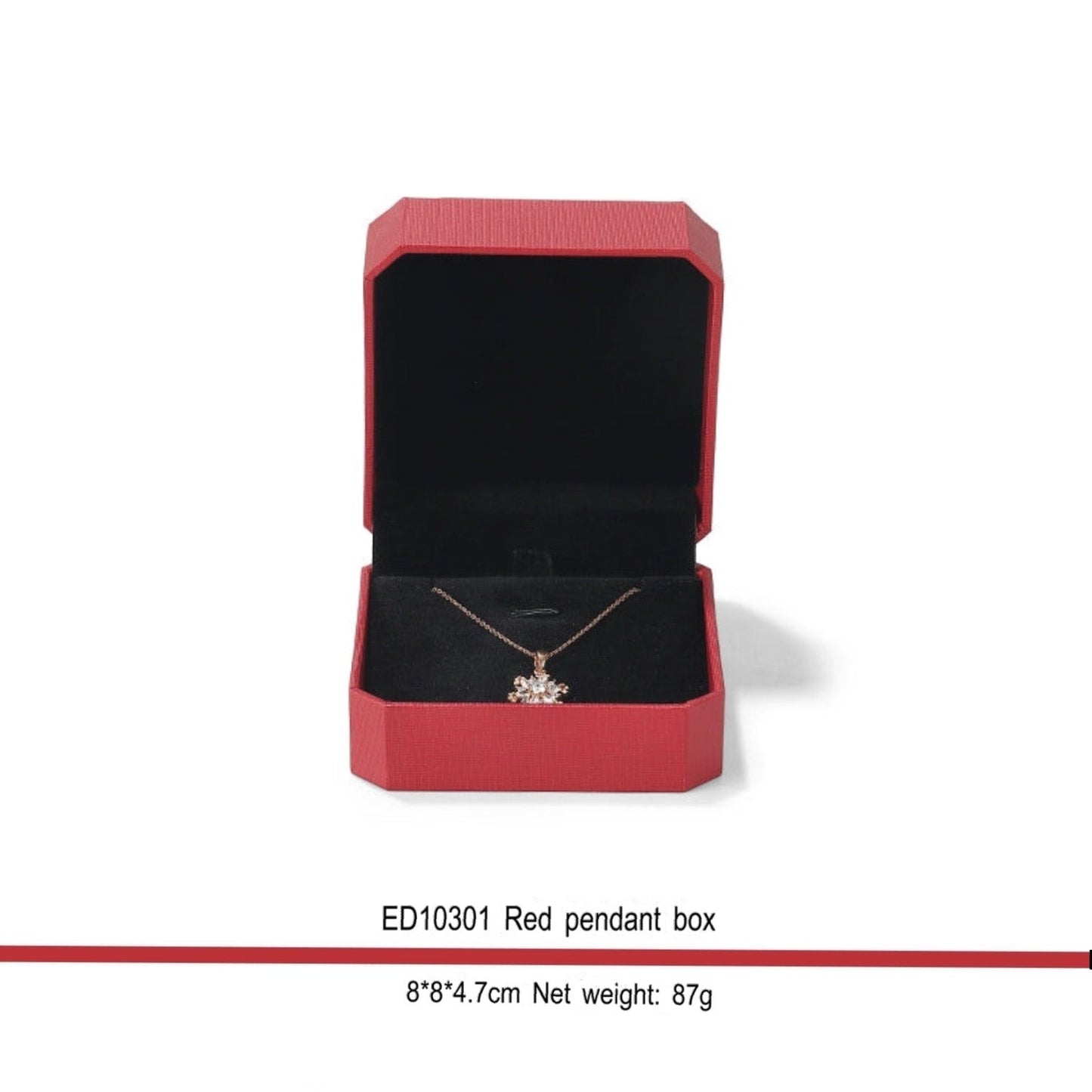Red Gold Jewelry Box Wedding Ring Box Diamond Ring Box Jewelry Box Bracelet Necklace Gift Box