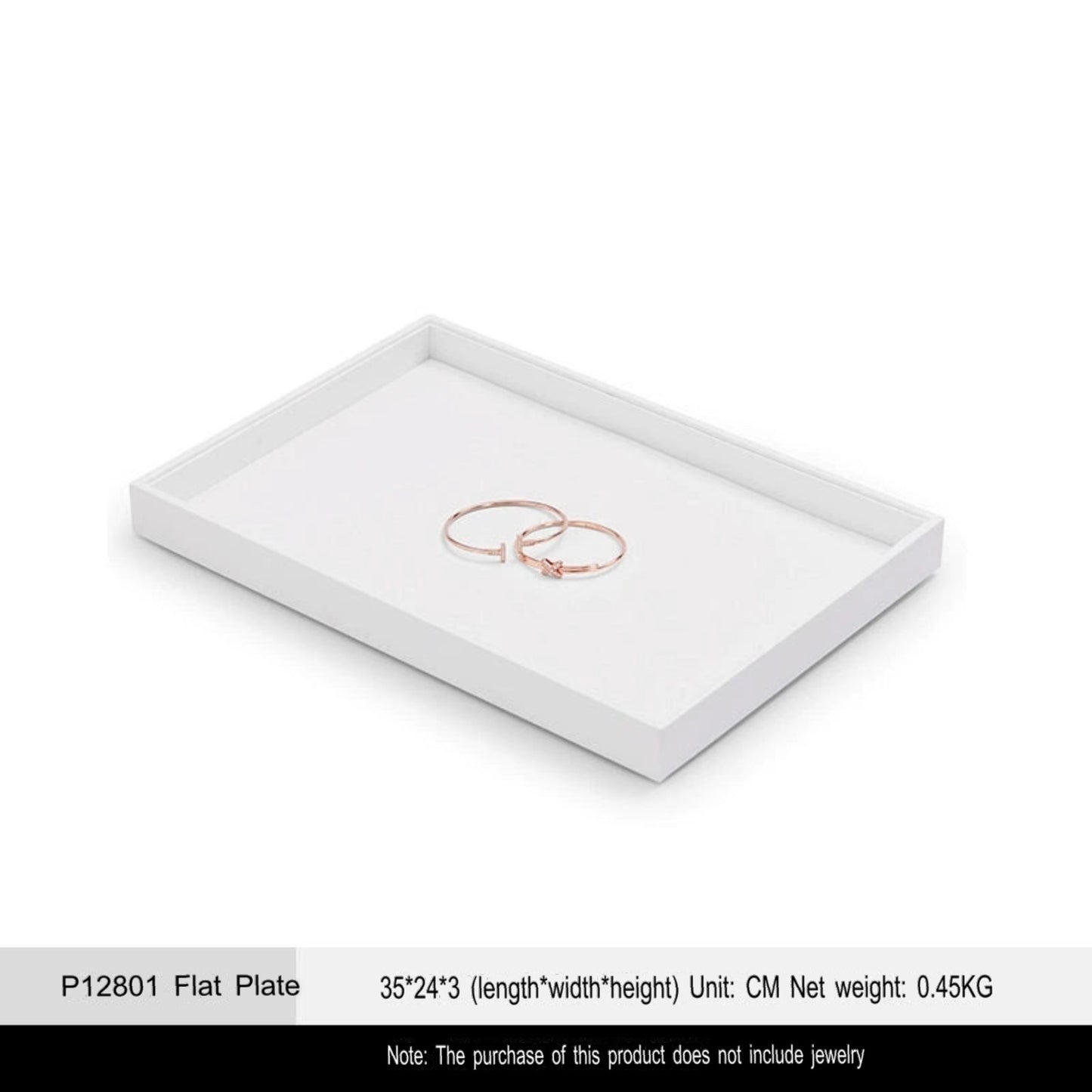 Jewelry Tray Ring Display Plate Necklace Pendant Bracelet Jewelry Storage Viewing Tray