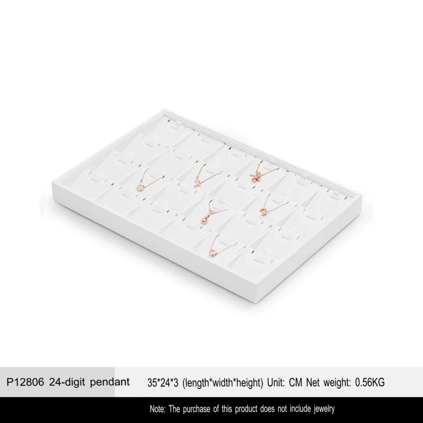 Jewelry Tray Ring Display Plate Necklace Pendant Bracelet Jewelry Storage Viewing Tray