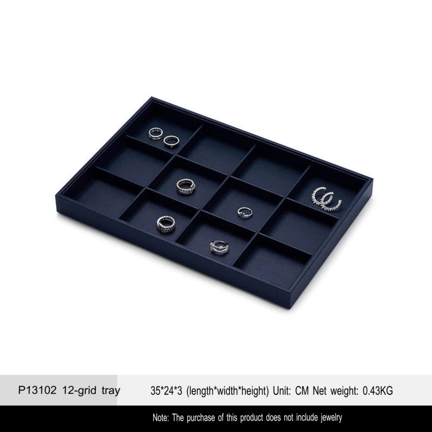 Jewelry Tray Ring Display Plate Necklace Pendant Bracelet Jewelry Storage Viewing Tray