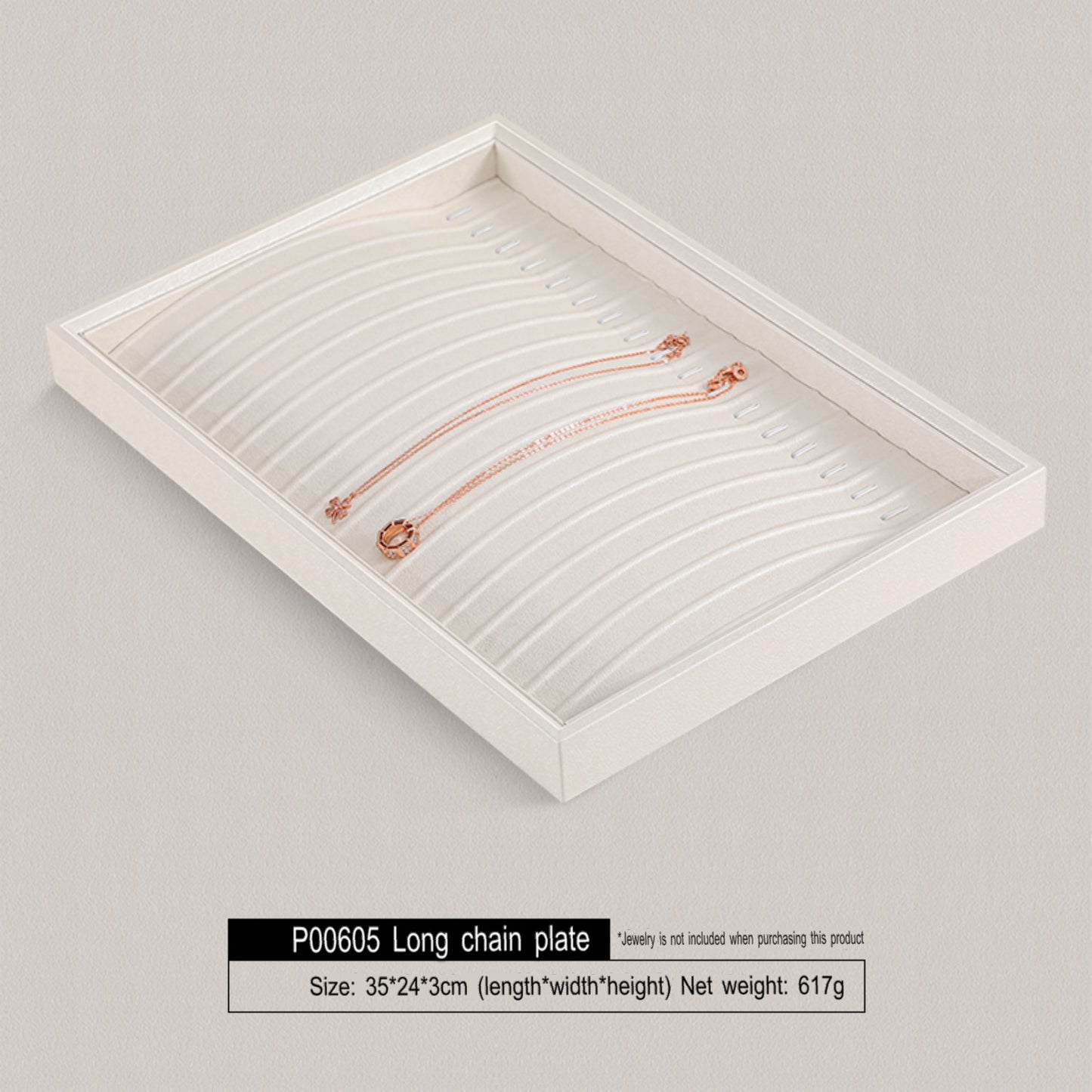 High-end jewelry box, ring, jewelry storage plate, pearl necklace, jewelry, stacked display shelf, tray