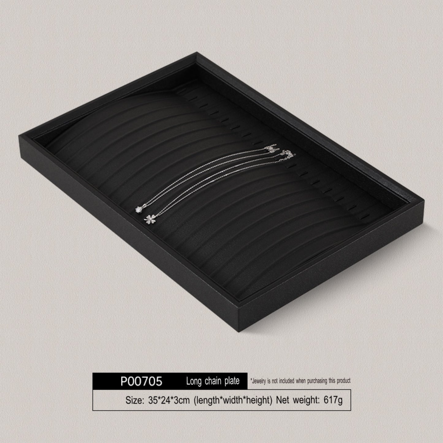 High-end jewelry box, ring, jewelry storage plate, pearl necklace, jewelry, stacked display shelf, tray