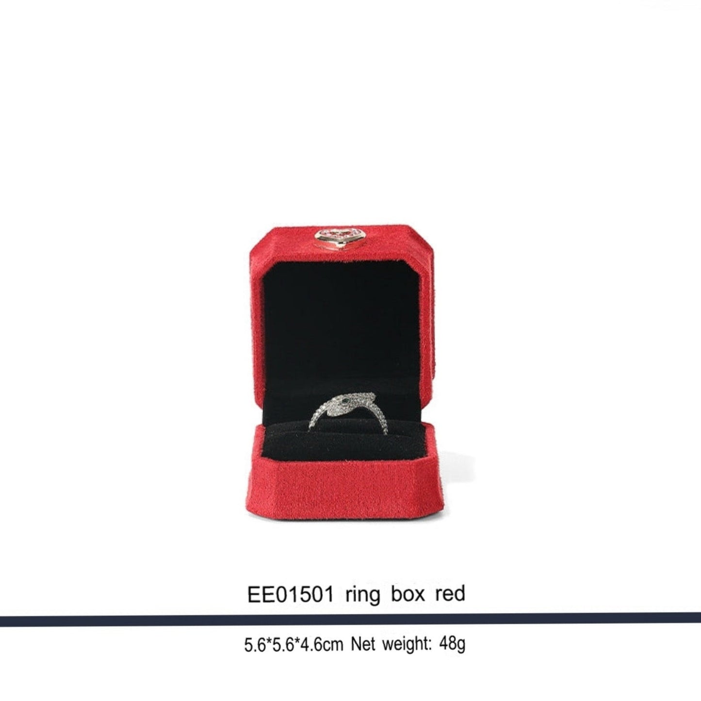 Delicate jewelry box, flannel, proposal, diamond ring box, love hand jewelry box