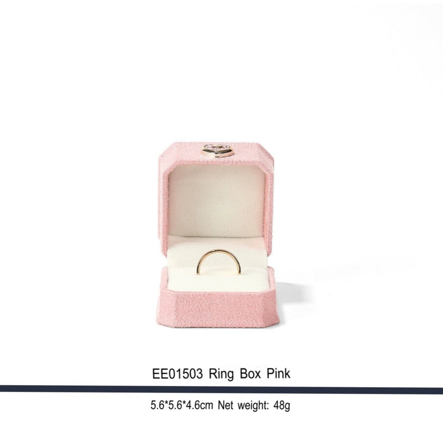 Delicate jewelry box, flannel, proposal, diamond ring box, love hand jewelry box