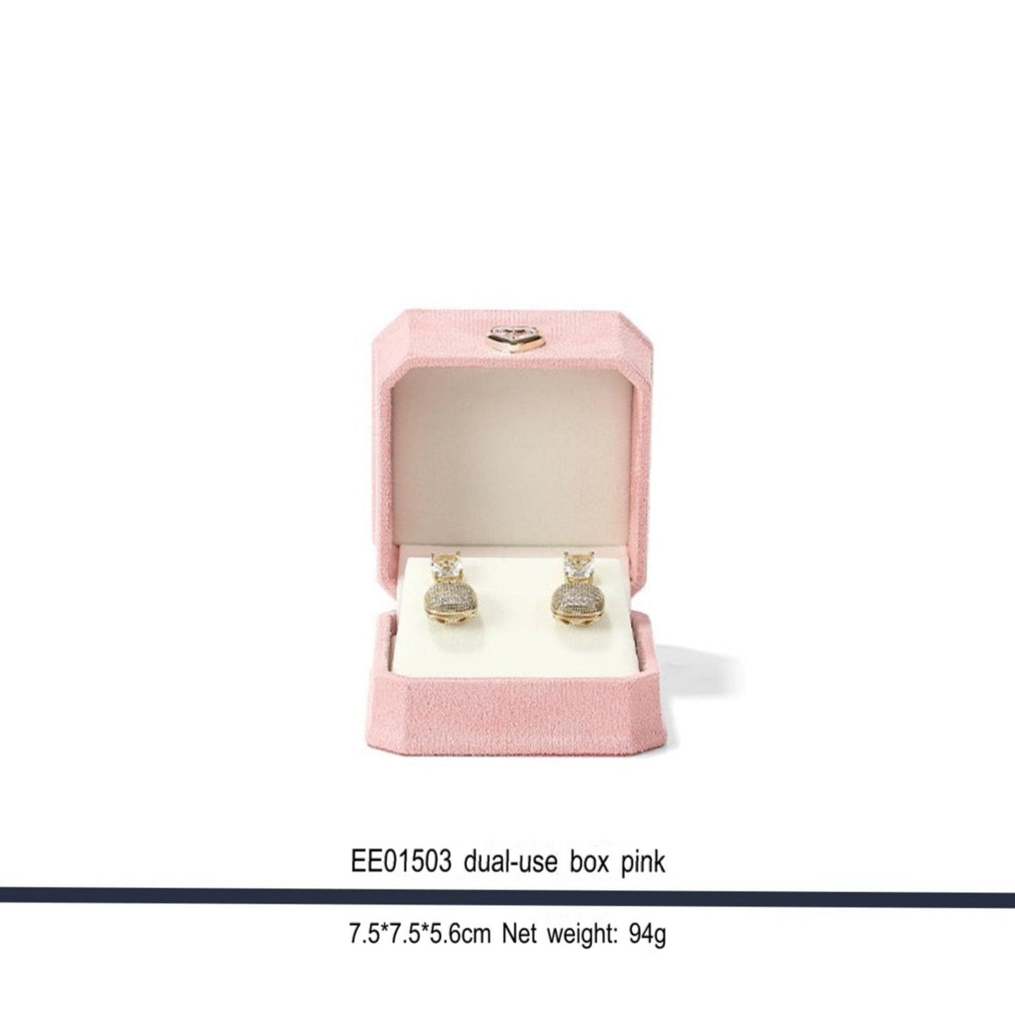 Delicate jewelry box, flannel, proposal, diamond ring box, love hand jewelry box