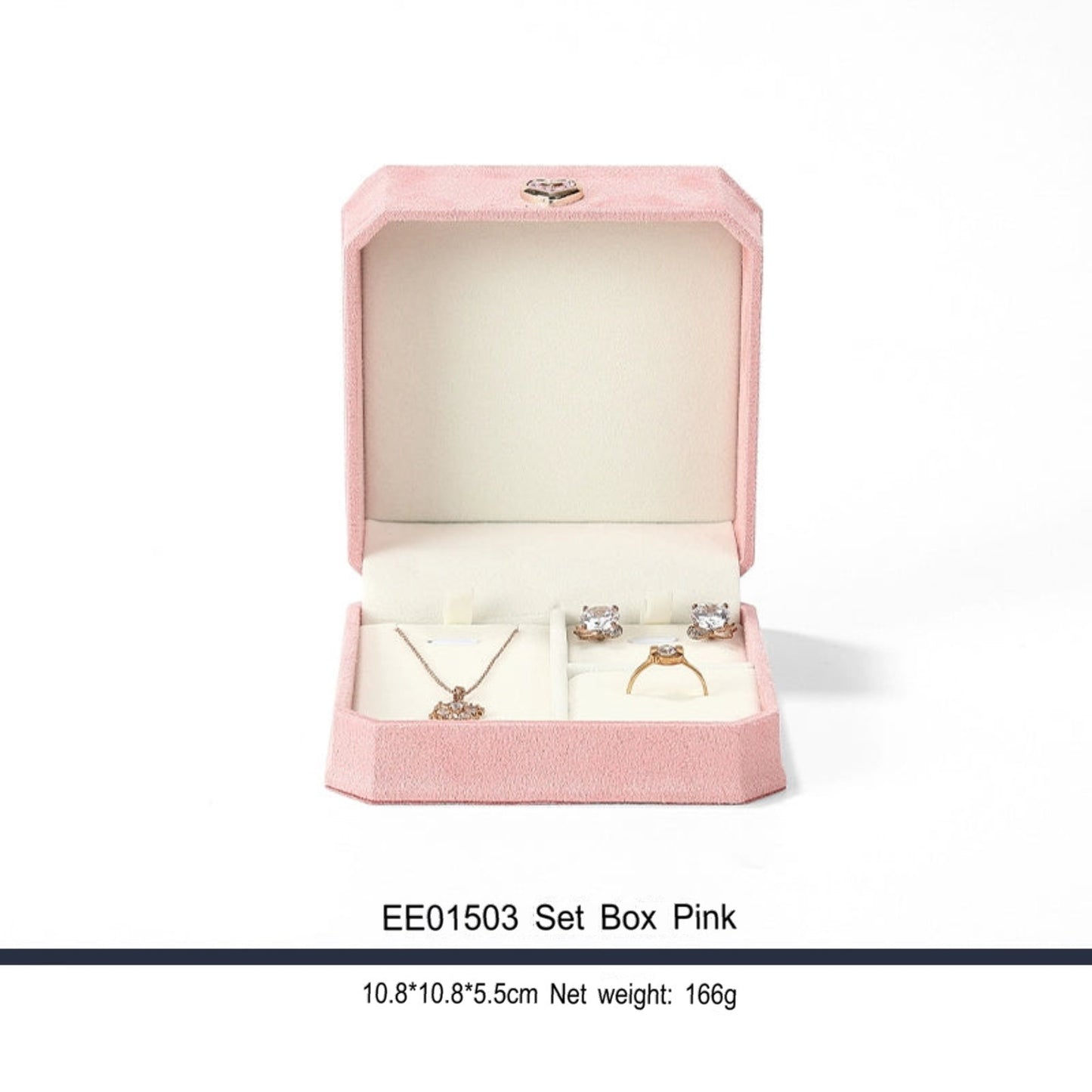 Delicate jewelry box, flannel, proposal, diamond ring box, love hand jewelry box