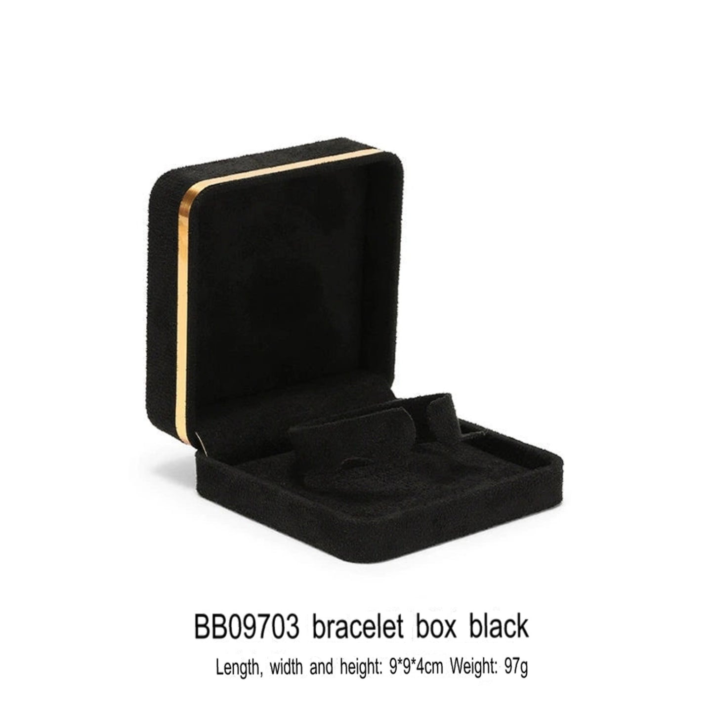 Light Luxury Jet Black Ring Box, Small Fine Jewelry Box, Necklace, Bracelet Jewelry Packaging Box, Gift Box