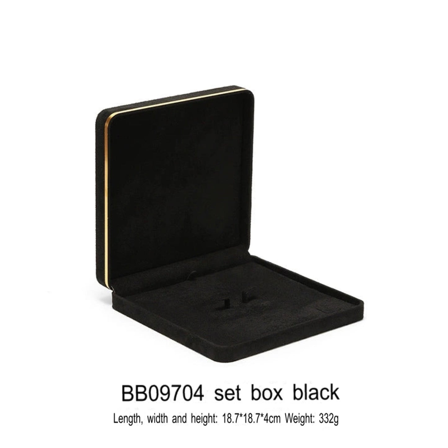 Light Luxury Jet Black Ring Box, Small Fine Jewelry Box, Necklace, Bracelet Jewelry Packaging Box, Gift Box