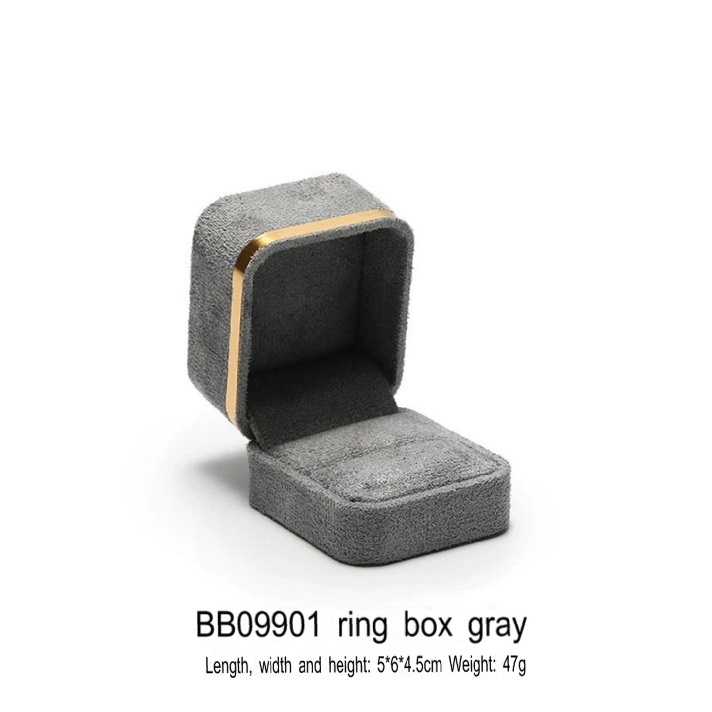 Light Luxury Jet Black Ring Box, Small Fine Jewelry Box, Necklace, Bracelet Jewelry Packaging Box, Gift Box