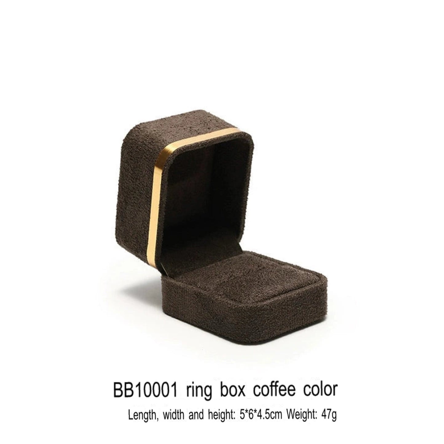Light Luxury Jet Black Ring Box, Small Fine Jewelry Box, Necklace, Bracelet Jewelry Packaging Box, Gift Box