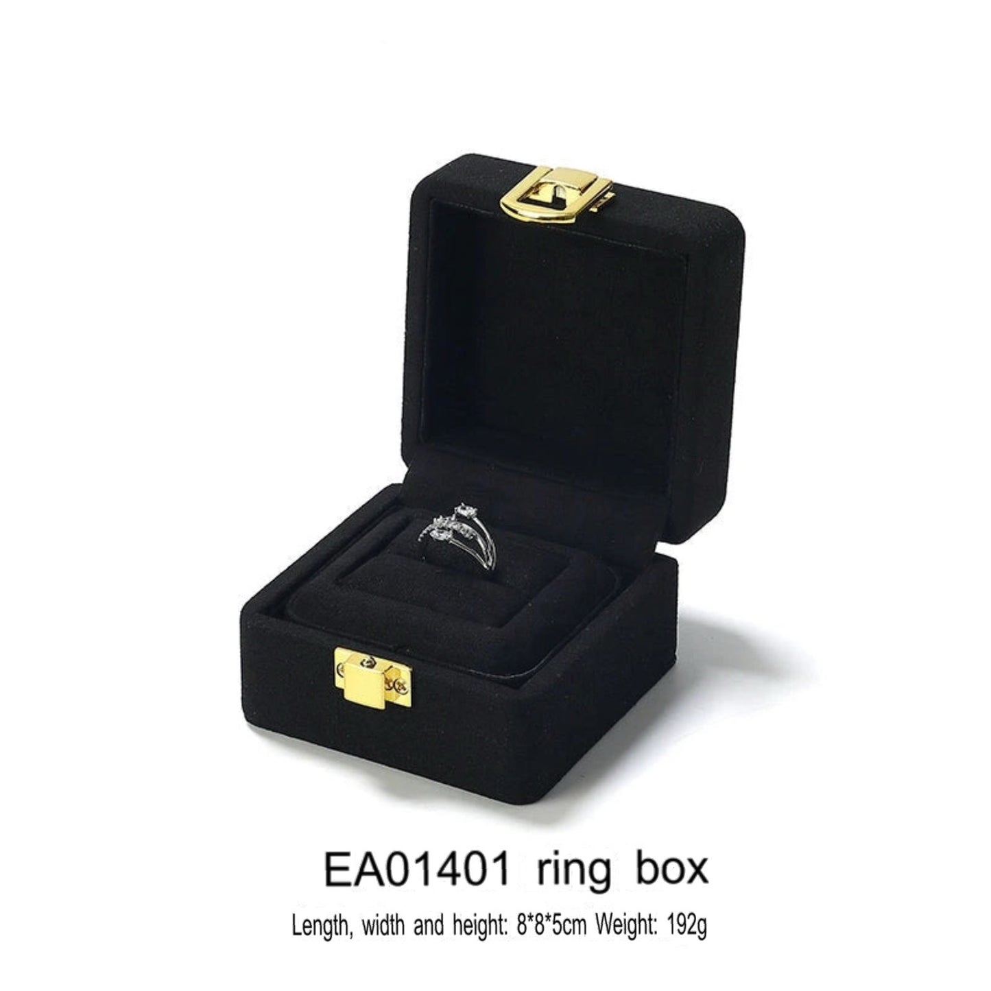 Jewelry Box, Microfiber Metal Buckle, Ring, Pendant Box, Jewelry Storage, Box, Necklace, Gift Box