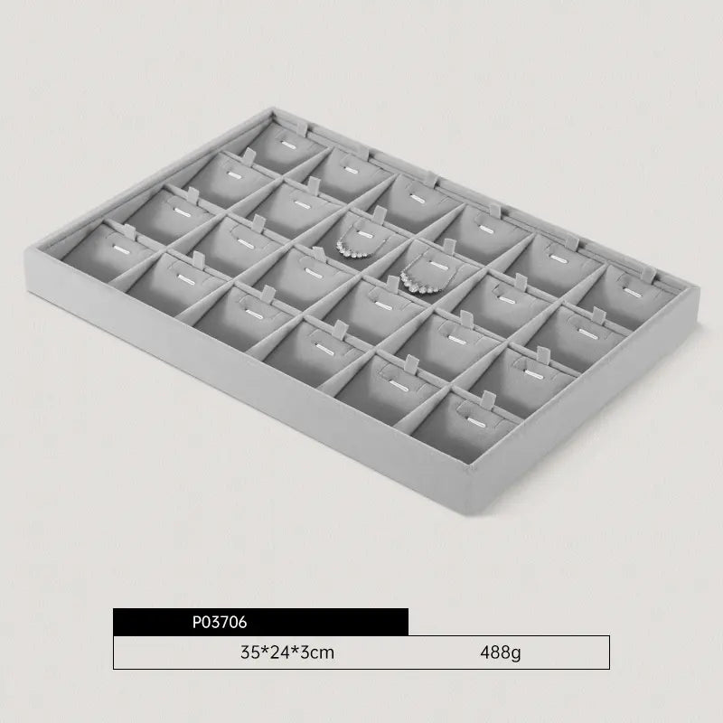 High-end Jewelry Storage Tray Custom Light Luxury Ring Necklace Jewelry Viewing Display Tray Jim Display