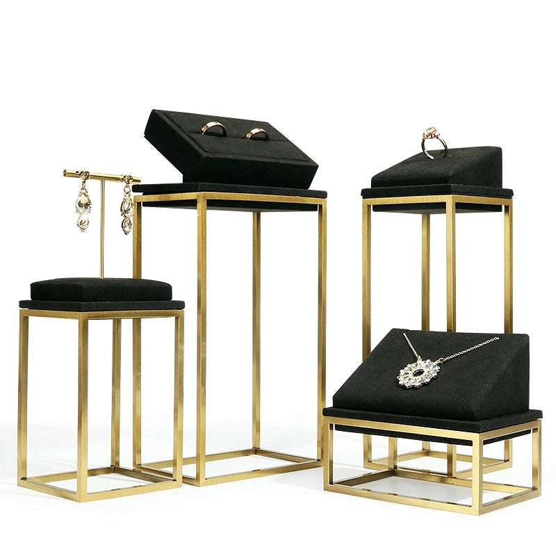 Black Premium jewellery window display props
