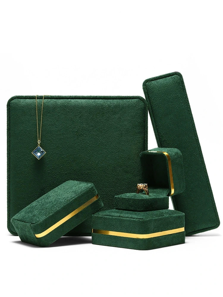 Light Luxury Jet Black Ring Box, Small Fine Jewelry Box, Necklace, Bracelet Jewelry Packaging Box, Gift Box