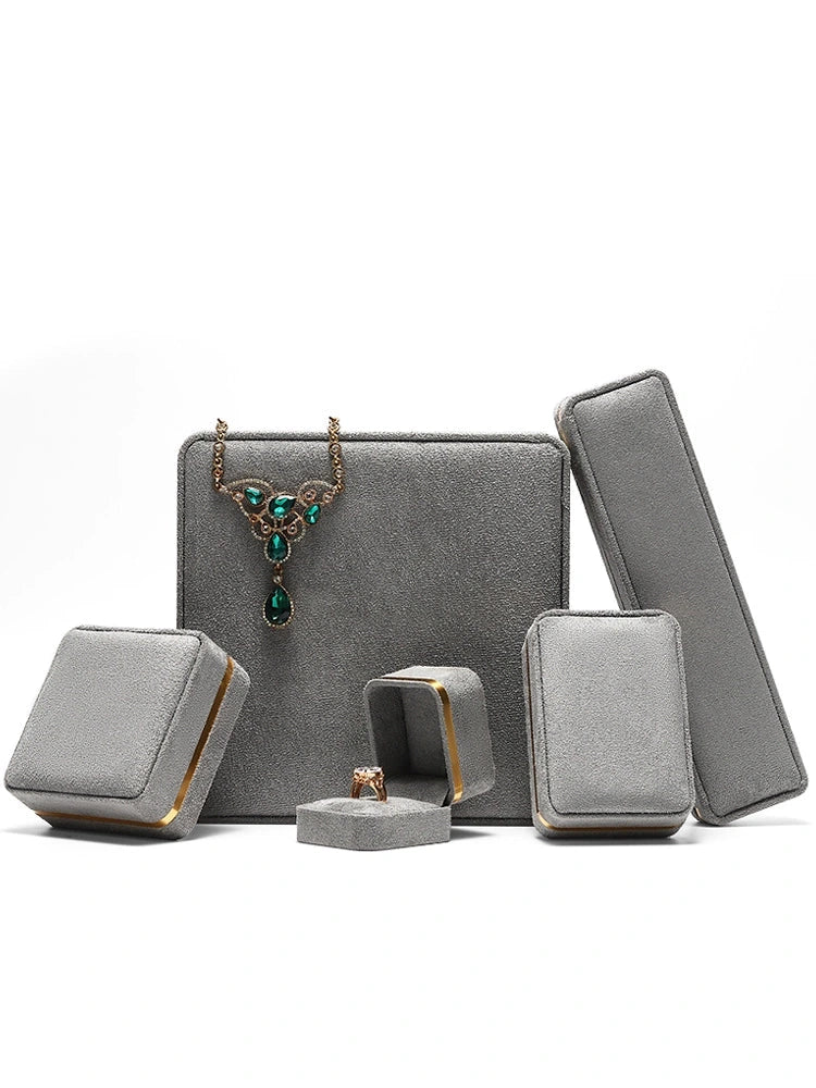 Light Luxury Jet Black Ring Box, Small Fine Jewelry Box, Necklace, Bracelet Jewelry Packaging Box, Gift Box