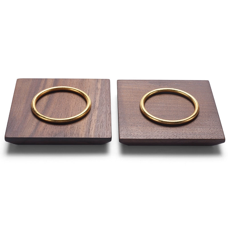 Light Luxury Solid Wood Jewelry Display Props, Rings, Necklaces, Ear Accessories, Storage Trays, Counter Toy Jewelry Trays