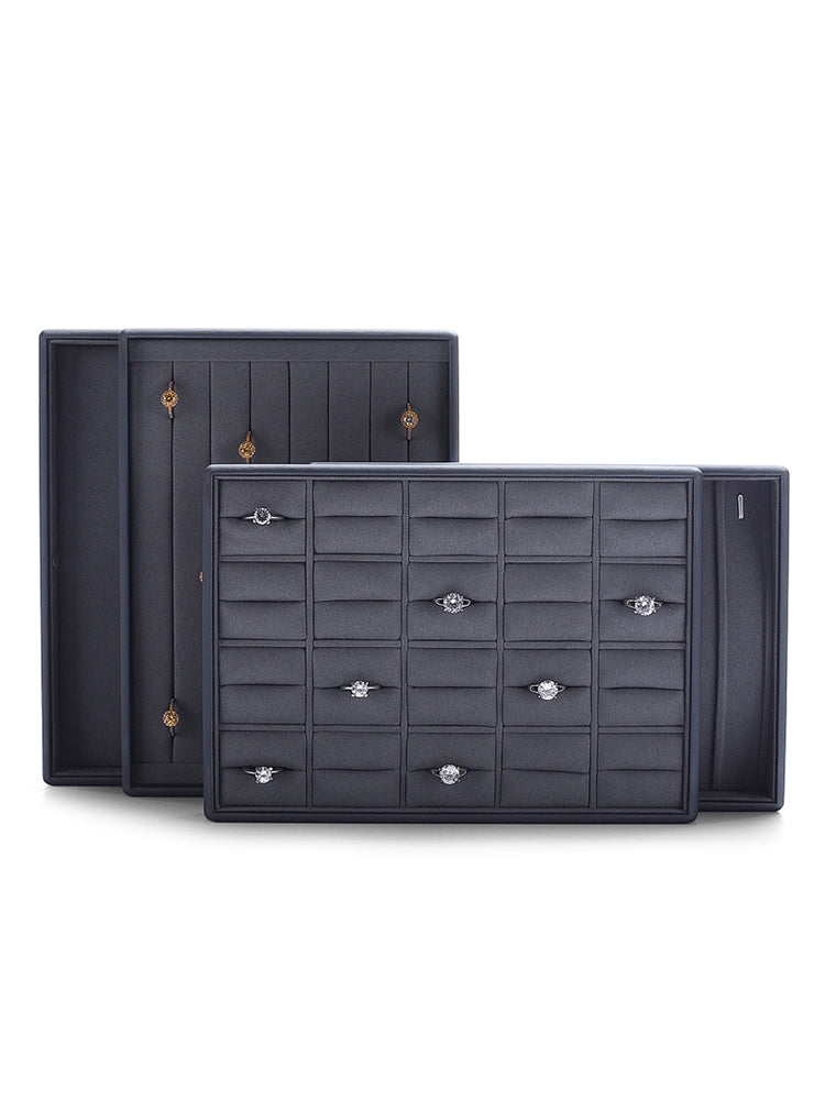 Jewelry Display Trays, PU Leather Ring, Bracelet, Necklace, Earrings, Storage Tray, Jewelry Display Tray