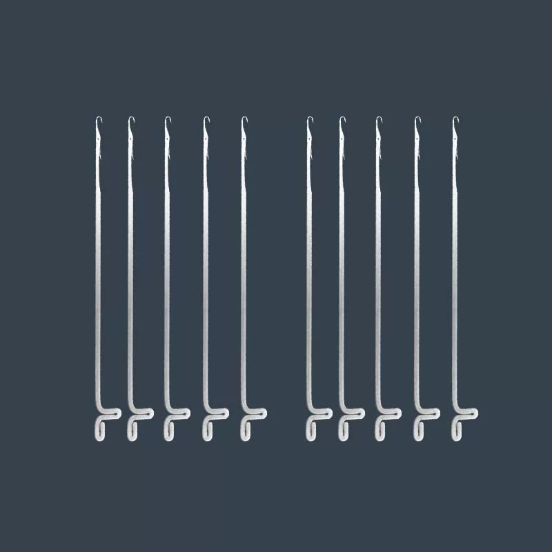 Cultural play beading tool, tee crochet needle, ultra-fine hook needle, bead string, lead string, fine hole, cultural play beaded fine needle