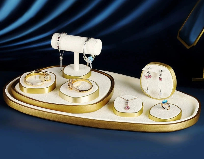 Jewellery display, light luxury window decoration tray set jewelry props