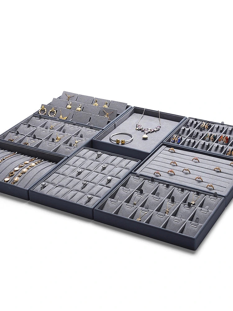 Jewelry Display Trays, PU Leather Ring, Bracelet, Necklace, Earrings, Storage Tray, Jewelry Display Tray
