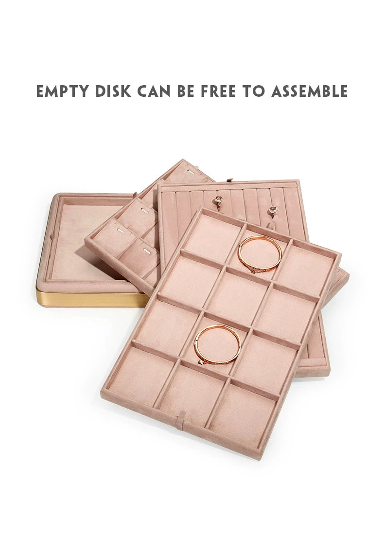 Jewelry tray ring necklace earrings bracelet multi-functional storage display tray display jewelry watch pallet