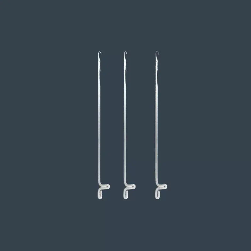 Cultural play beading tool, tee crochet needle, ultra-fine hook needle, bead string, lead string, fine hole, cultural play beaded fine needle Jim Display