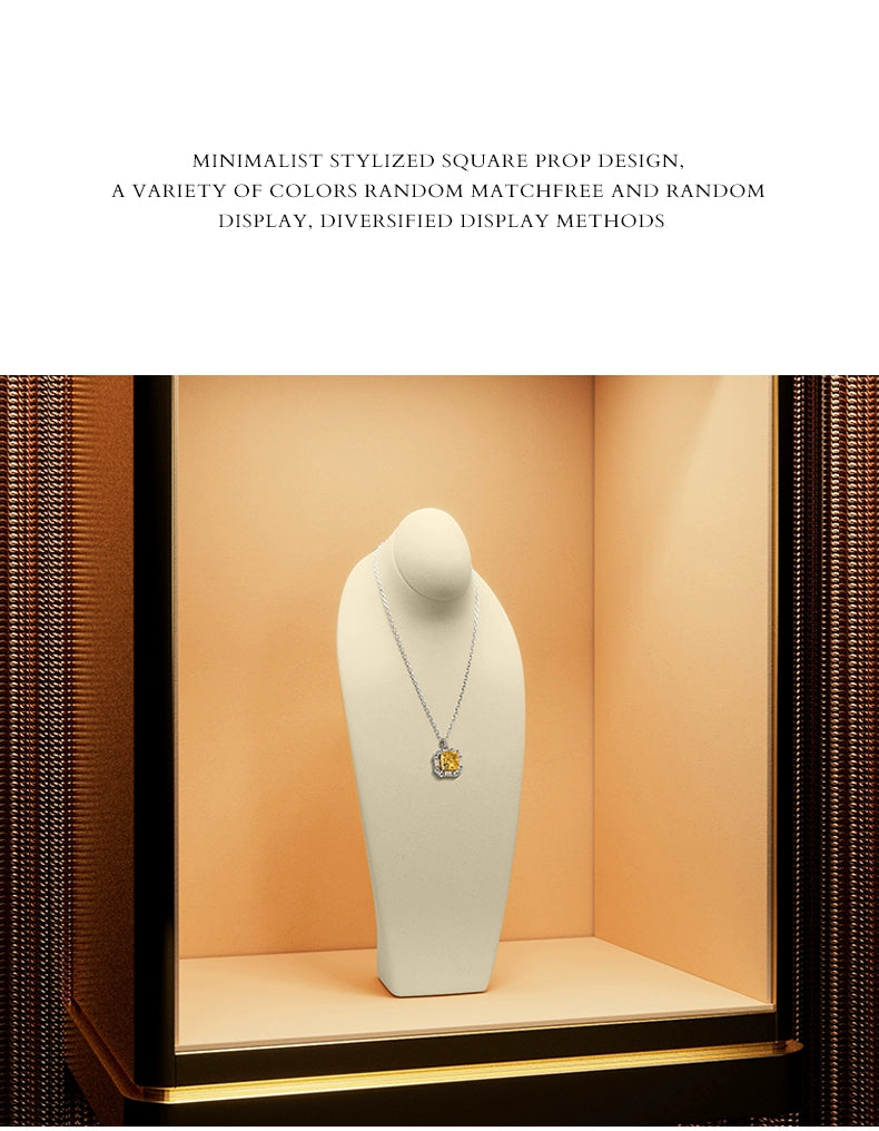 Microfiber necklace portrait frame designer high-end necklace frame portrait neck display props