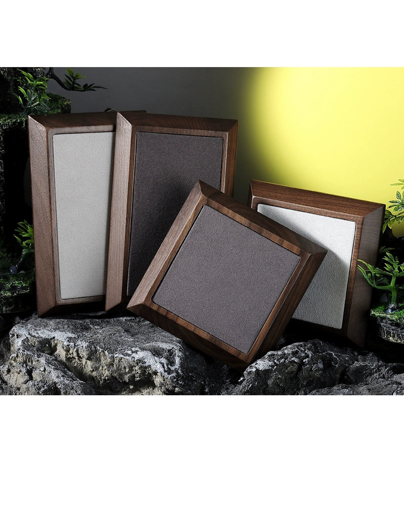 Light Luxury Solid Wood Jewelry Display Props, Rings, Necklaces, Ear Accessories, Storage Trays, Counter Toy Jewelry Trays