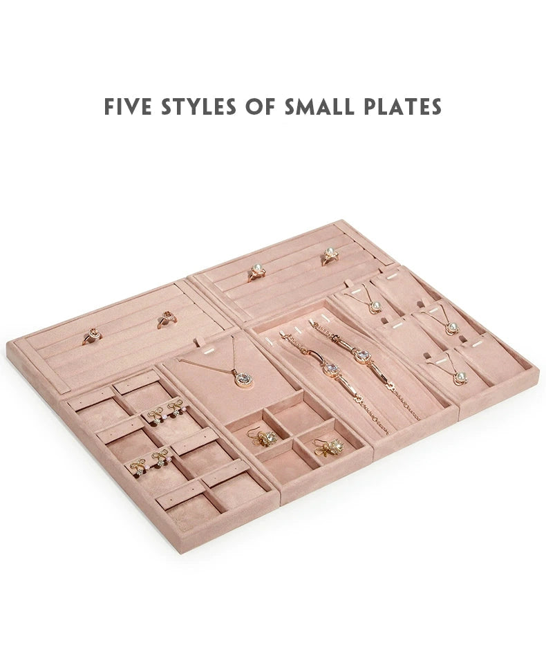 Jewelry tray ring necklace earrings bracelet multi-functional storage display tray display jewelry watch pallet