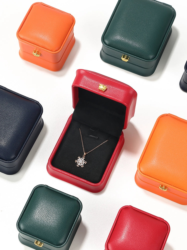 Jewelry Box, Metal Crown, PU Leather, Ring Box, Necklace, Bracelet, Jewelry, Packaging, Gift Box